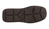 Prada Men's Brown Brushed Spazzolato Leather High-Top Sneaker 2TG168
