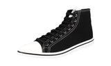 Prada Men's 2TG177 GUD F0002 Textile High-Top Sneaker