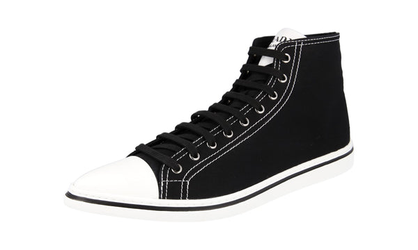 Prada Men's 2TG177 GUD F0002 Textile High-Top Sneaker