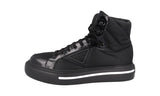 Prada Men's Black Macro High-Top Sneaker 2TG183