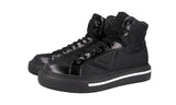 Prada Men's Black Macro High-Top Sneaker 2TG183