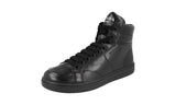 Prada Men's 2TG184 OZ7 F0002 Leather High-Top Sneaker