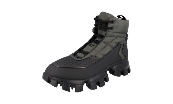 Prada Men's 2TG189 3LGO F0B80 Nylon High-Top Sneaker