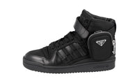 Prada Men's Black X Adidas Forum High-Top Sneaker 2TG193