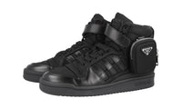 Prada Men's Black X Adidas Forum High-Top Sneaker 2TG193