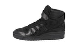 Prada Men's Black Leather X Adidas Forum High-Top Sneaker 2TG193