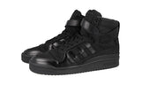 Prada Men's Black Leather X Adidas Forum High-Top Sneaker 2TG193