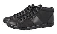 Prada Men's Black Leather Offshore High-Top Sneaker 2TG195