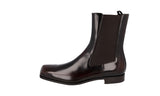 Prada Men's Brown Brushed Spazzolato Leather Half-Boot 2TG206