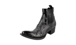 Prada Men's 2TG210 3LMM F0002 Leather Half-Boot