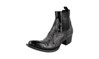 Prada Men's 2TG210 3LMM F0002 Leather Half-Boot