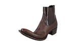 Prada Men's 2TG210 3LMM F0038 welt-sewn Leather Half-Boot