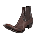 Prada Men's Brown welt-sewn Leather Cowboy Half-Boot 2TG210