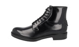 Prada Men's Black welt-sewn Leather Half-Boot 2TG213