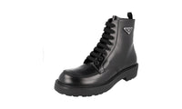 Prada Men's 2TG220 055 F0002 Brushed Spazzolato Leather Half-Boot