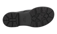 Prada Men's Black Brushed Spazzolato Leather Half-Boot 2TG220