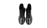 Prada Men's Black Brushed Spazzolato Leather Half-Boot 2TG220
