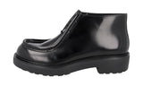 Prada Men's Black Leather Diapason Desert Chukka Boots Half-Boot 2TG225