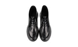 Prada Men's Black Leather Diapason Desert Chukka Boots Half-Boot 2TG225
