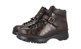 Prada Men's Brown Leather Brixxen 2tgxxx 999 F0003 Half-Boot 2TGXXX