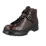 Prada Men's Brown Leather Brixxen 2tgxxx 999 F0003 Half-Boot 2TGXXX
