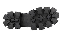 Prada Men's Black Heavy-Duty Rubber Sole Leather Monolith Boots 2UE007