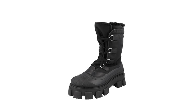 Prada Men's 2UE014 999 F0002 Nylon Boots