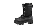 Prada Men's Black Monolith Shearling Boots 2UE014