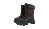 Prada Men's Brown Monolith Shearling Boots 2UE014
