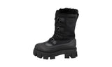 Prada Men's Black Monolith Shearling Boots 2UE015