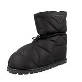 Prada Men's Black Apres Ski Booties Half-Boot 2UE019
