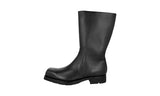 Prada Men's Black welt-sewn Leather Boots 2UG005