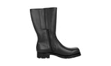 Prada Men's Black welt-sewn Leather Boots 2UG005