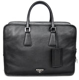 Prada Men's 2VA056 Black Leather Folder Bag