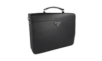 Prada Men's 2VB019 Black Saffiano Leather Leather Folder Bag