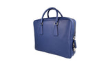 Prada Men's Blue Saffiano Leather Folder Bag 2VE305