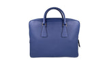 Prada Men's Blue Saffiano Leather Folder Bag 2VE305