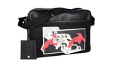 Prada Men's 2VH027 Black Leather Messenger Bag