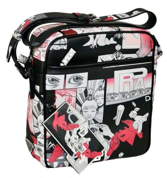 Prada Men's 2VH031 Multicoloured Leather Messenger Bag