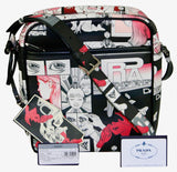 Prada Men's Multicoloured Leather James Jean Comic Dna Messenger Bag 2VH031