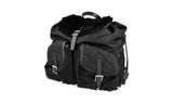 Prada Women's Black Quilted Nylon Fur Fell Bag Tasche Backpack 2VZ015