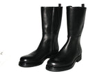 Prada Men's Black welt-sewn Leather Boots 2W1892