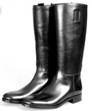 Prada Men's 2WA004 3F33 F0002 welt-sewn Leather Boots