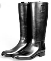 Prada Men's 2WA004 3F33 F0002 welt-sewn Leather Boots