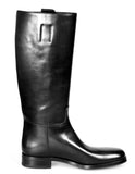 Prada Men's Black welt-sewn Leather Boots 2WA004