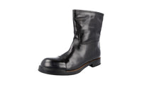 Prada Men's 2WG001 3H9P F0002 welt-sewn Leather Half-Boot
