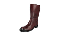 Prada Men's Brown welt-sewn Leather Boots 2WG012