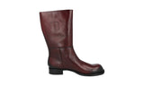 Prada Men's Brown welt-sewn Leather Boots 2WG012