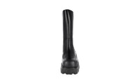 Prada Men's Black Leather Monolith Shearling Boots 2WG015