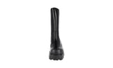 Prada Men's Black Leather Monolith Shearling Boots 2WG015